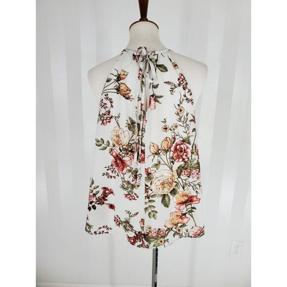BLUE RAIN Women's Floral Print Sleeveless Top Sz S - Picture 4 of 9